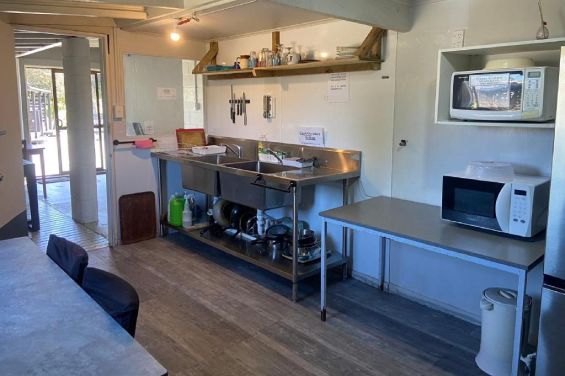Powered Sites - communal kitchen